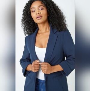 Drapers and Damons Women Blue Blazer Size Medium